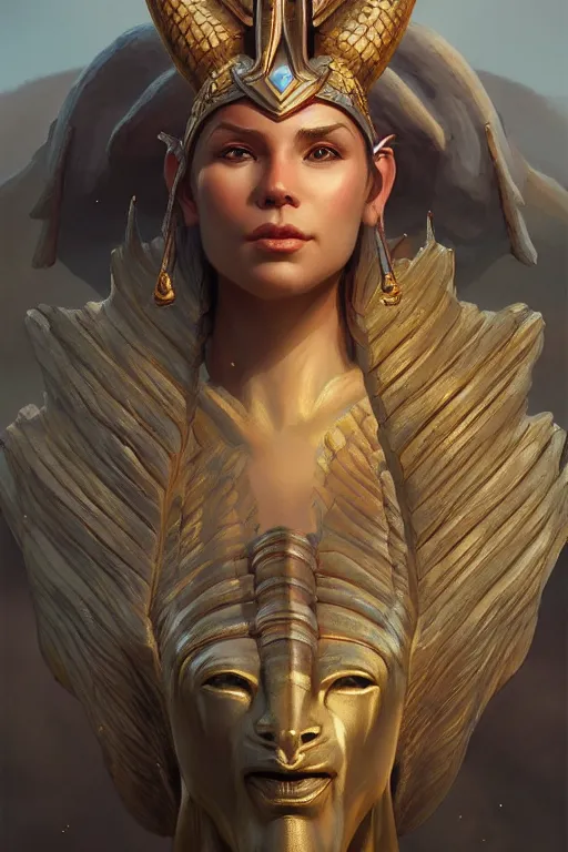 Image similar to legendary sphinx, highly detailed, d & d, fantasy, highly detailed, digital painting, trending on artstation, concept art, sharp focus, illustration, global illumination, ray tracing, realistic shaded, art by artgerm and greg rutkowski and fuji choko and viktoria gavrilenko and hoang lap