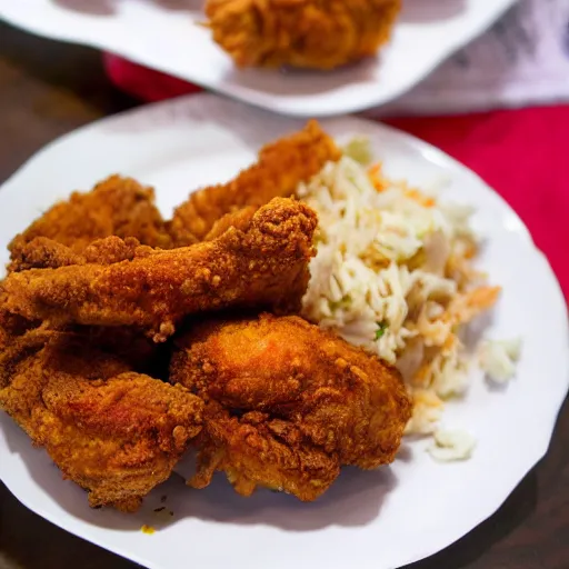 Prompt: perfect fried chicken leftovers