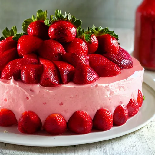 Image similar to strawberry cake