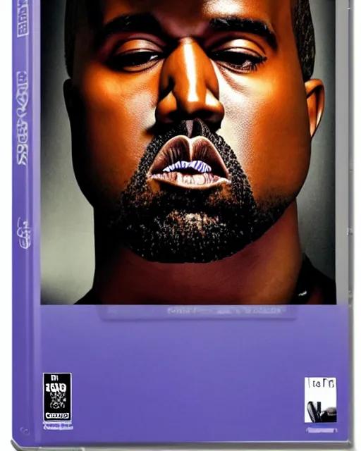 Prompt: 'Kanye West and the Missing Music Note' blu-ray DVD case still sealed in box, ebay listing