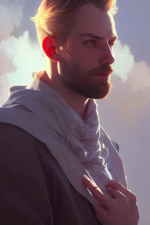 Prompt: a portrait of lucas bishop, fantasy, sharp focus, intricate, elegant, digital painting, artstation, matte, highly detailed, concept art, illustration, ambient lighting, art by ilya kuvshinov, artgerm, alphonse mucha, and greg rutkowski