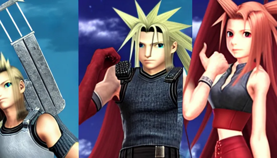 Image similar to the two complementary forces that make up all aspects and phenomena of life, from Final Fantasy VII
