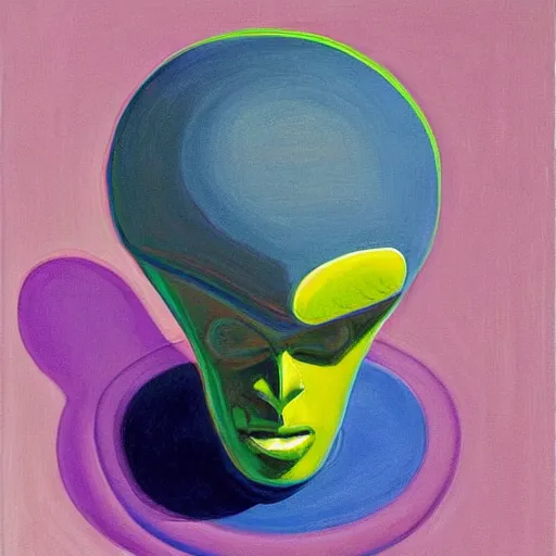 Image similar to alien by wayne thiebaud