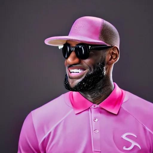 Prompt: paparazzi photo of Lebron James wearing ballet clothes, pink skirt, pink shirt, ponytail, ultra high definition, professional photography, dynamic shot, smiling, high angle view, portrait, Cinematic focus, Polaroid photo, vintage, neutral colors, soft lights, foggy, by Steve Hanks, by Serov Valentin, by lisa yuskavage, by Andrei Tarkovsky 8k render, detailed, oil on canvas