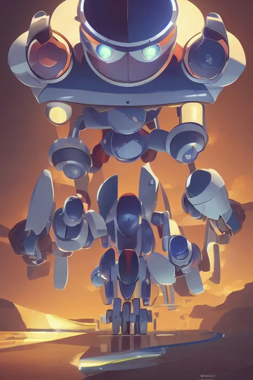 Image similar to metabots medabots medarotto medarot robot minimalist comics, behance hd by jesper ejsing, by rhads, makoto shinkai and lois van baarle, ilya kuvshinov, rossdraws global illumination ray tracing hdr radiating a glowing aura