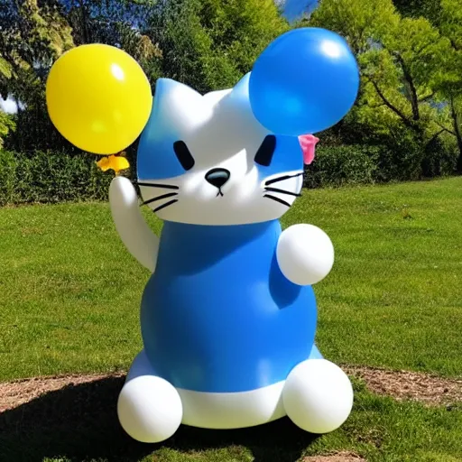 Image similar to balloon cat, inflatable cat, rubber cat, latex cat, vinyl cat, plastic cat, elastic cat