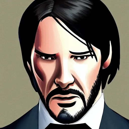 Prompt: John Wick as a femboy