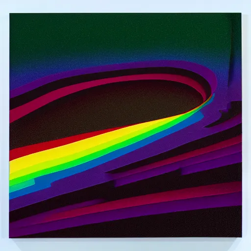 Prompt: 🌈 🕳 detialed 4 k 8 + k by shusei nagaoka, david rudnick, airbrush on canvas, pastell colours, cell shaded
