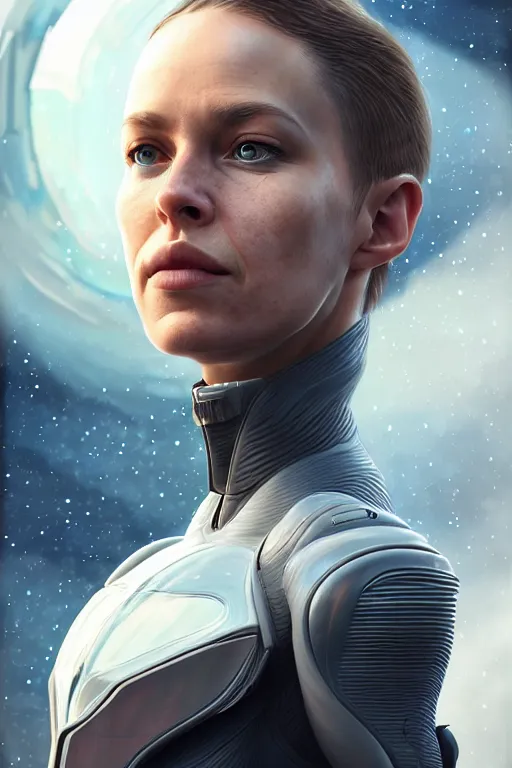 Prompt: epic professional digital art of stunningly gorgeous canadian female starship pilot, by leesha hannigan, iris van herpen, artstation, cgsociety, wlop, epic, much wow, much detail, gorgeous, detailed, masterpiece
