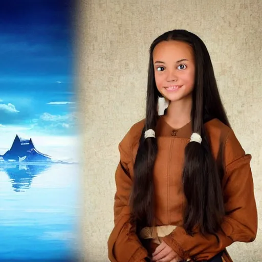 Image similar to photo of real life Katara from Avatar