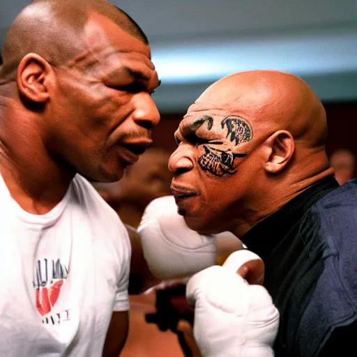 Prompt: watch out!! mike tyson will bite your ear off!!