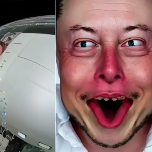 Image similar to extreme silly face championship elon musk's winning entry, face pulling world tournament 2 0 1 9