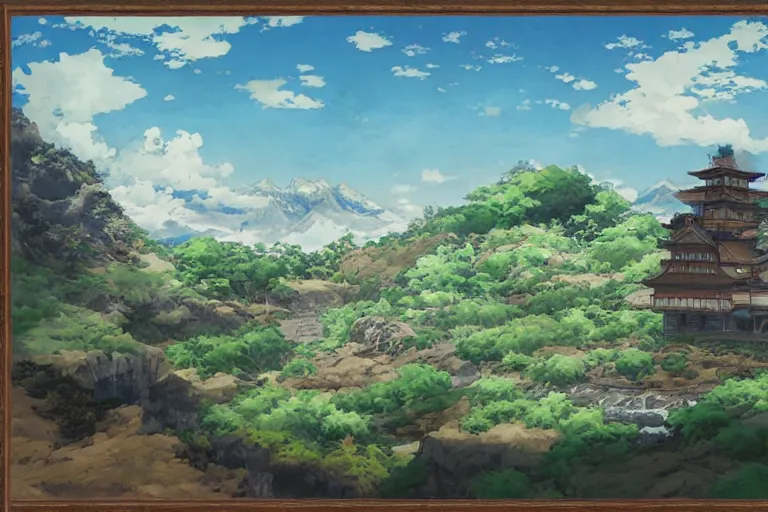 Image similar to mushoku tensei landscape art