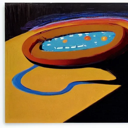 Image similar to alien by wayne thiebaud