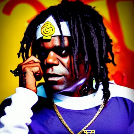 Prompt: Chief Keef in a Sailor Moon outfit