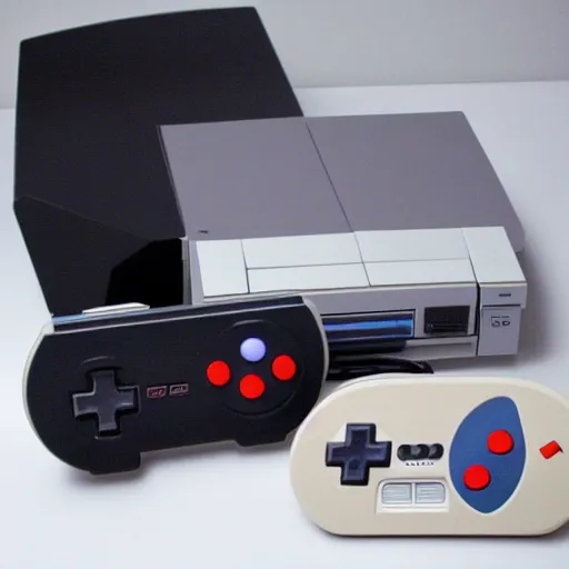 Image similar to nintendo entertainment system with a build in cd - rom