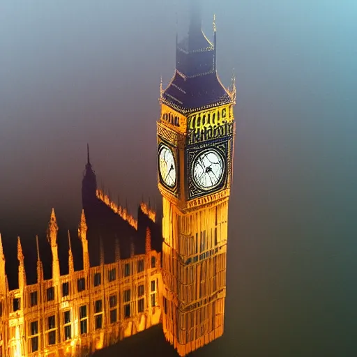 Prompt: big ben deep underwater, dredged seabed, shot on gopro9, moody lighting, 8k, very very very highly detailed, hyper realistic realistic