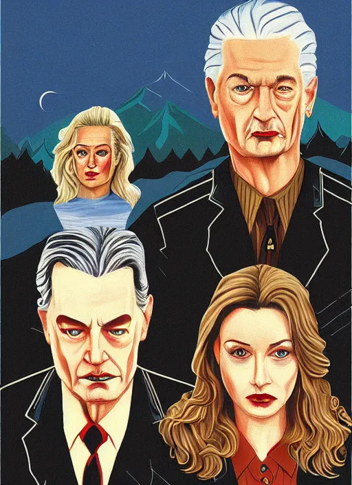 Image similar to Twin Peaks artwork by Greg Ruth