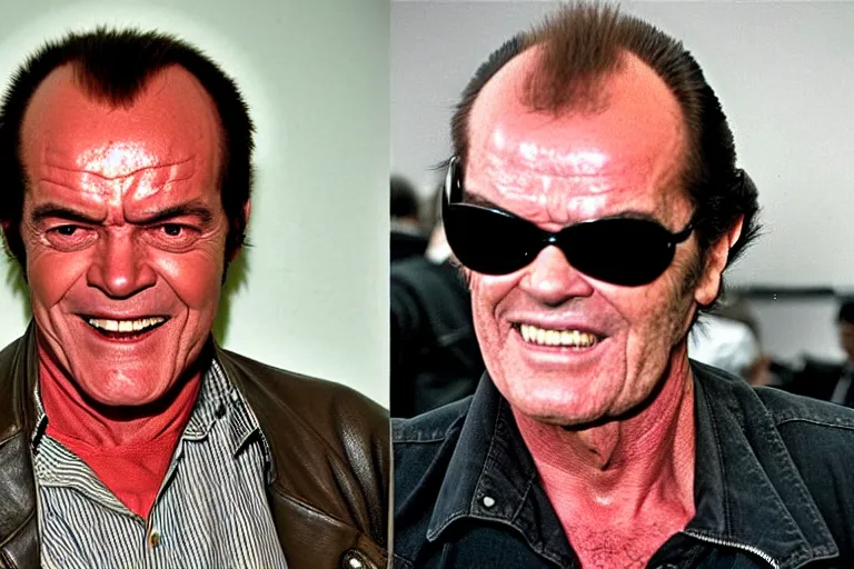 Image similar to Jack Nicholson plays Terminator