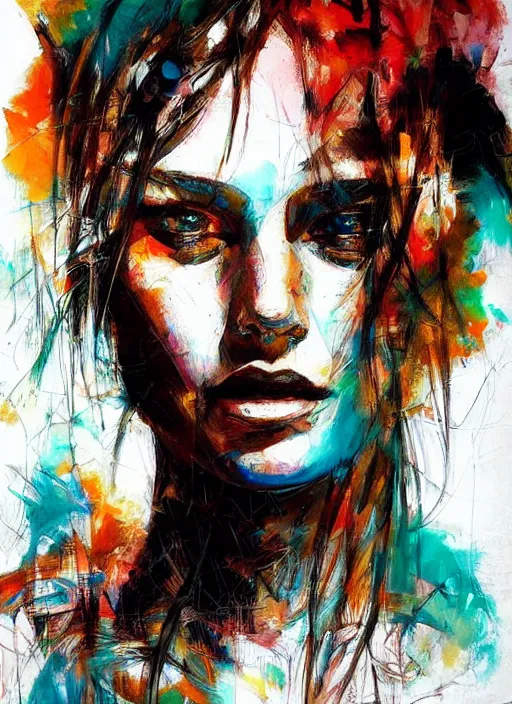 Image similar to masterpiece beautiful portrait by hopare