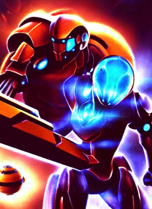 Image similar to metroid prime, hyperrealistic
