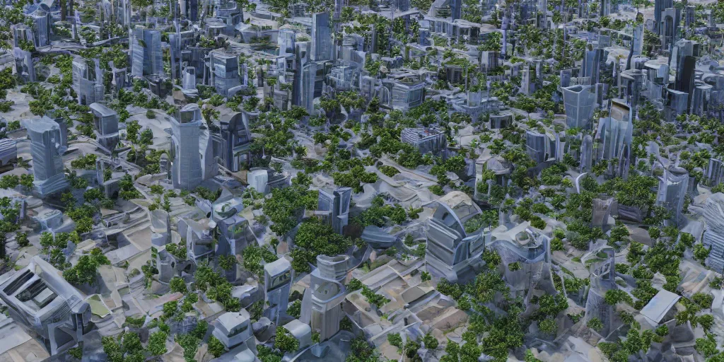 Image similar to perfectly self sustainable city utilizing one hundred percent renewable energy, unreal engine 5, octane render, 4 k