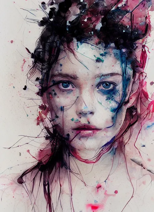 Prompt: marie by agnes cecile