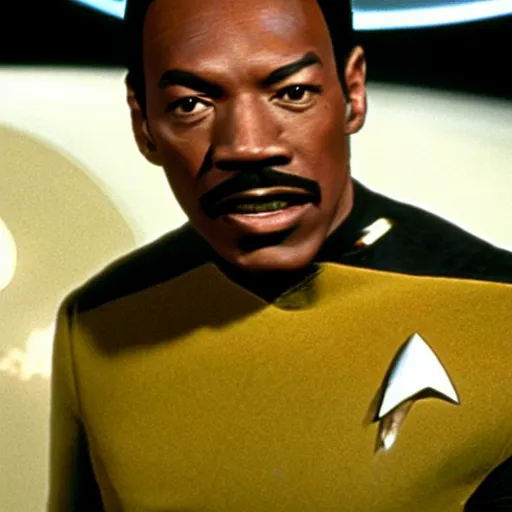 Image similar to Eddie Murphy in Star Trek 1966.