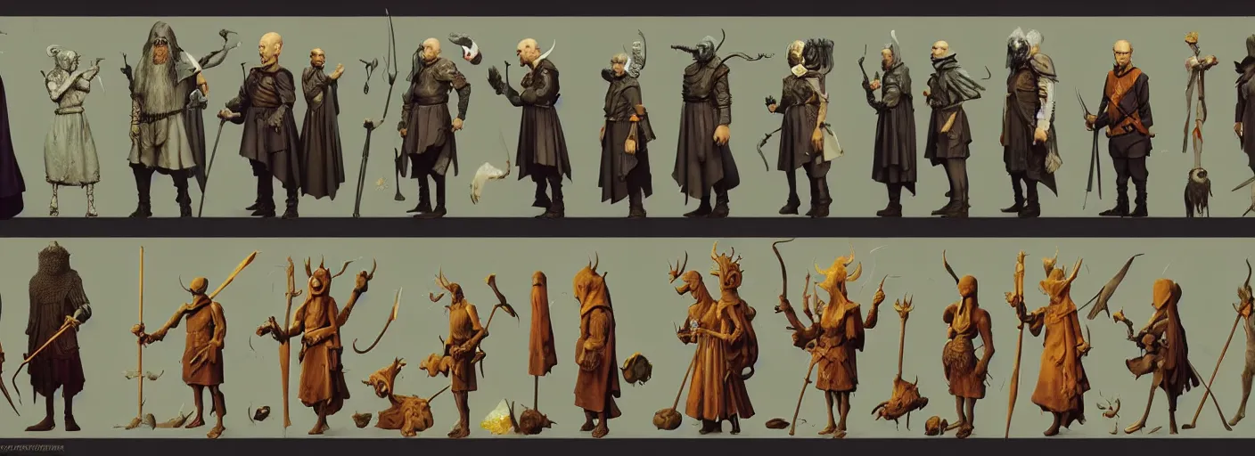 Prompt: full - body d & d rpg character concept art anatomy, very coherent and colorful high contrast masterpiece by norman rockwell franz sedlacek hieronymus bosch dean ellis simon stalenhag rene magritte gediminas pranckevicius, dark shadows, sunny day, hard lighting, reference sheet white background