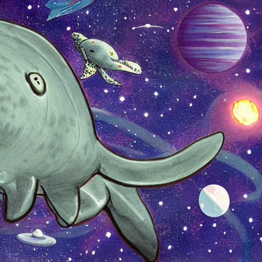 Prompt: space whales