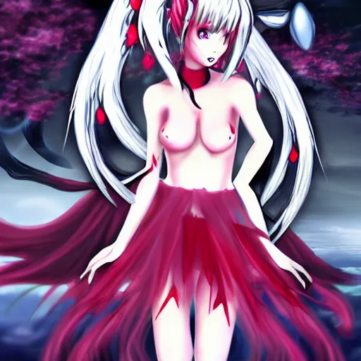 Image similar to demon anime girl
