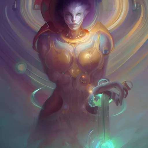 Image similar to portrait of a beautiful cybernetic emanation, by pete mohrbacher and artgerm and wlop, digital art, highly detailed, intricate, fantasy, mystical, Trending on Artstation HQ, deviantart, unreal engine, 4K UHD image