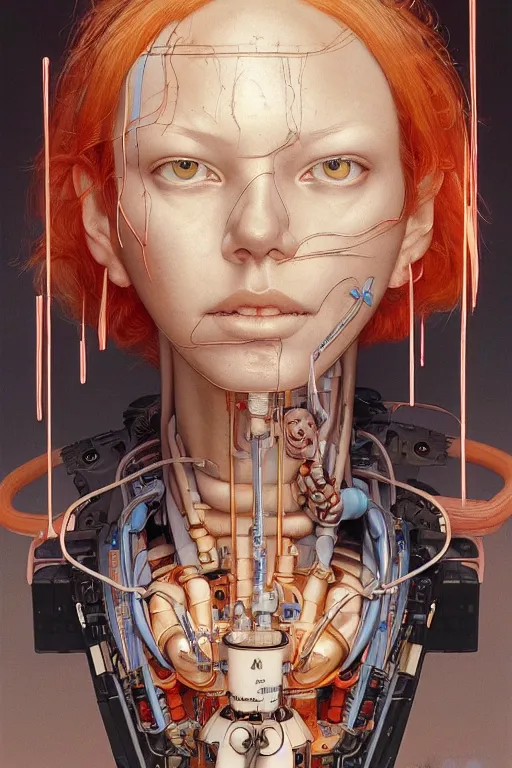 Prompt: medium citizen portrait soft light painted by james jean and katsuhiro otomo and erik jones, inspired by the fifth element, smooth face feature, intricate oil painting, high detail illustration, sharp high detail, manga and anime 1 9 9 9