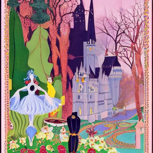 Prompt: a Hungarian Fairy tale, by Marcel Jankowicz, by Kay Nielsen, by Mary Blair, by Georgia o Keeffe, screenshot,