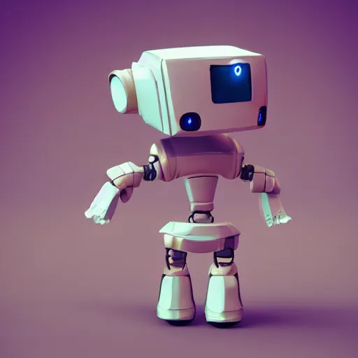 Image similar to low - poly cute robot character doing laundry, 3 d render, blender, unity, octave, 4 k, isometric view, beautiful render, pastel colours, breath of the wild art style