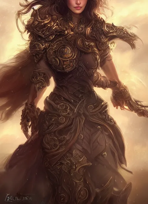 Prompt: a beautiful woman paladin with cloack, 8 k, sensual, hyperrealistic, hyperdetailed, beautiful face, long hair windy, dark fantasy, fantasy portrait by laura sava