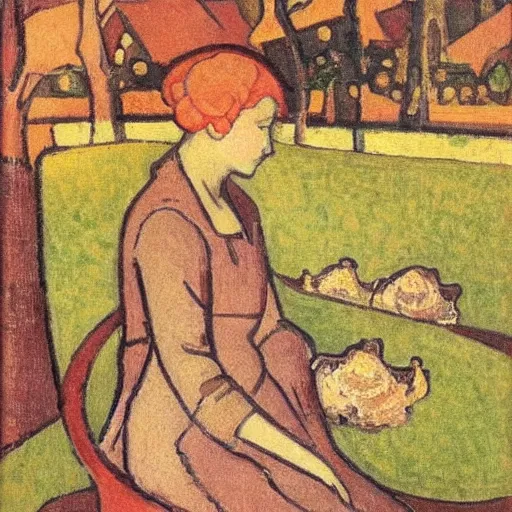 Image similar to snails by Maurice Denis