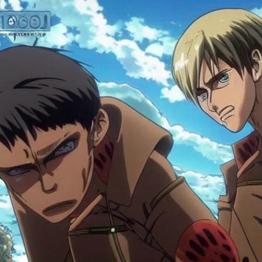 Prompt: attack on titan, gigachad
