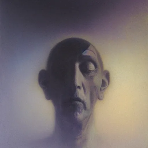 Image similar to ! dream portrait of porter robinson by zdzisław beksinski