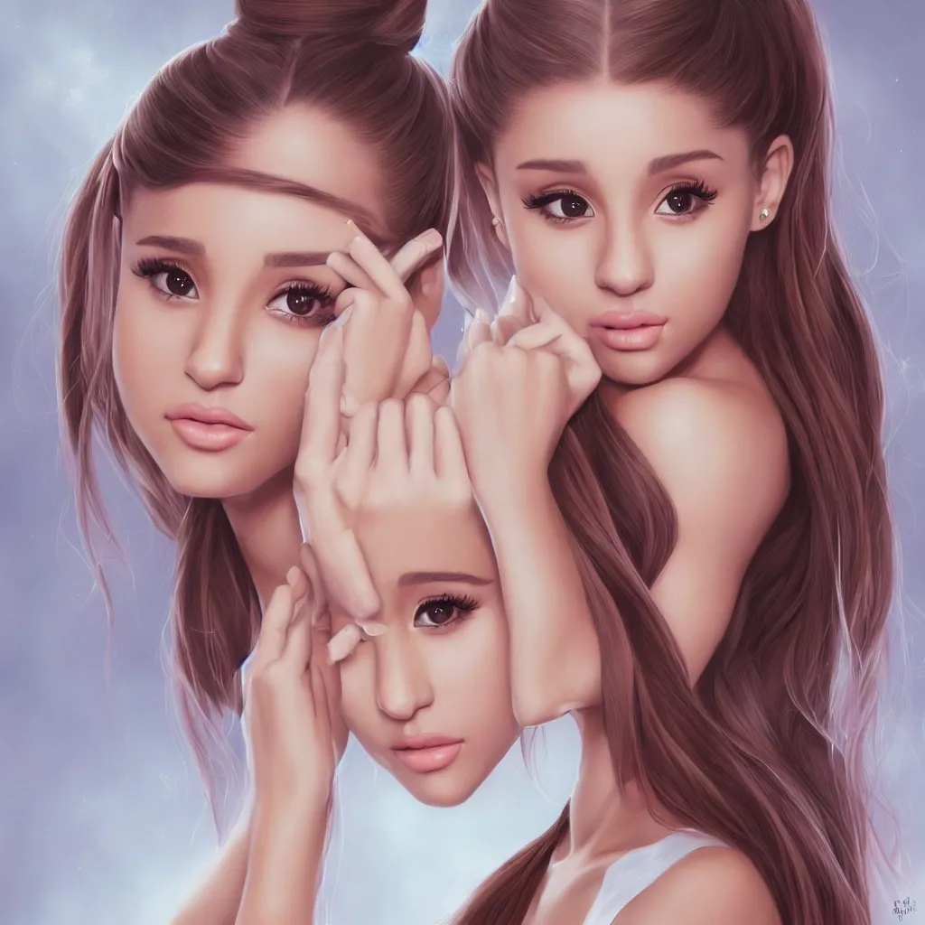 Image similar to Beautiful portrait of Ariana Grande, by artgerm