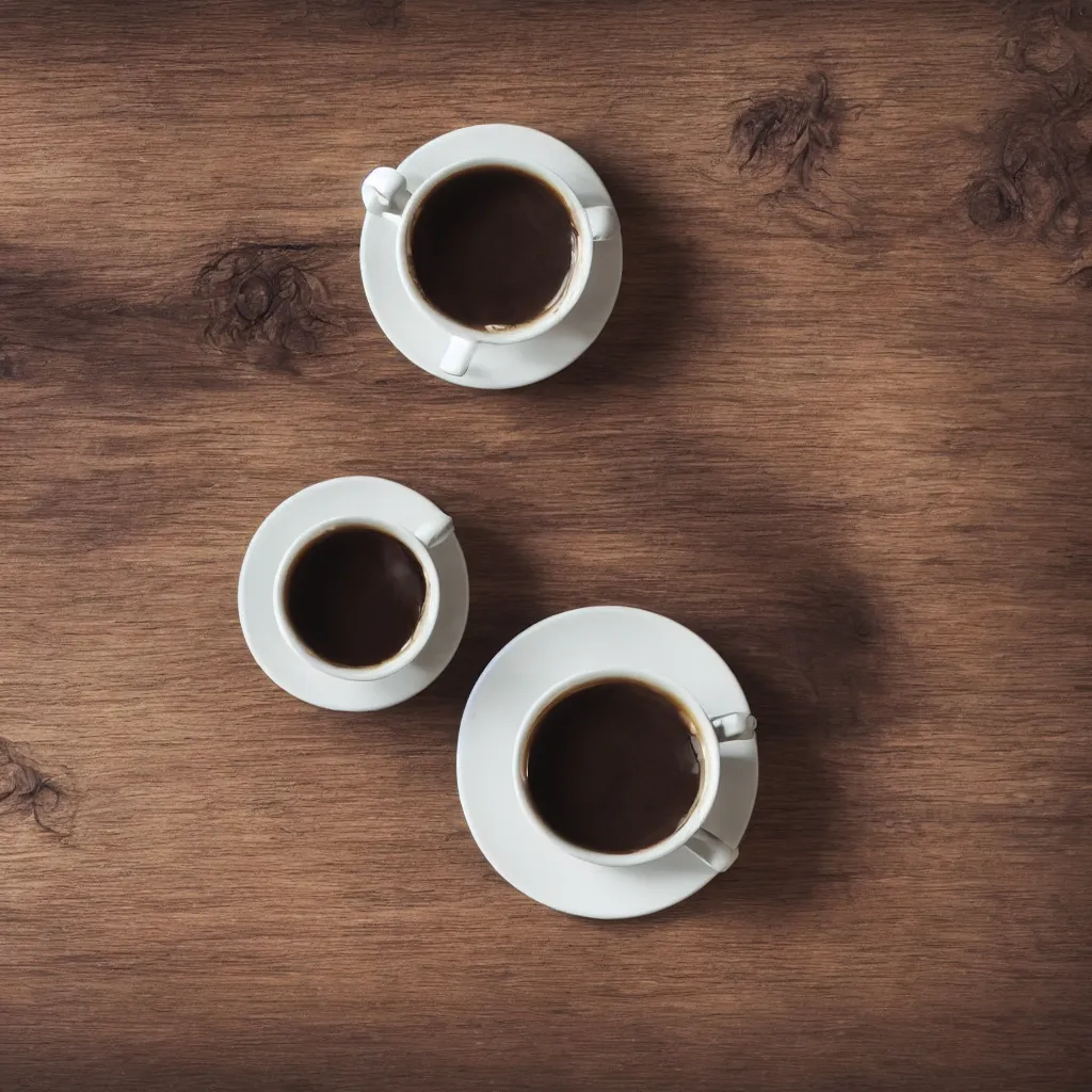 Prompt: a cosy coffee cup filled with fresh steaming hot coffee placed on a wooden table , small sharp focus on coffee cup, by Simon Stalenhaag, by Yoshita Amano, by Esao Andrews, deviantart, 4K, fresh colors,