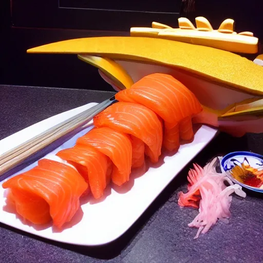 Prompt: sushi spaceship