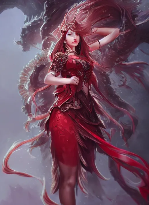 a highly detailed illustration of beautiful long hime | Stable ...