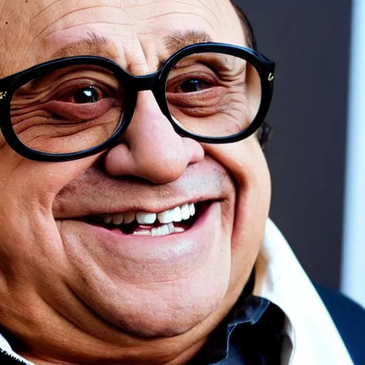 Image similar to danny devito is a sausage, highly detailed, extremely high quality, hd, 4 k, 8 k, professional photographer, 4 0 mp, lifelike, top - rated, award winning, realistic, detailed lighting, detailed shadows, sharp, no blur, edited, corrected, trending