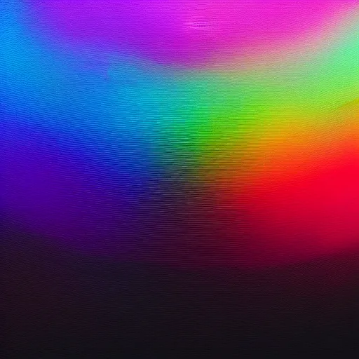 Image similar to abstract rainbow colors floating around black empty space, low quality blurry, dream