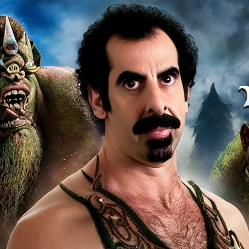 Image similar to borat in warcraft movie 4k