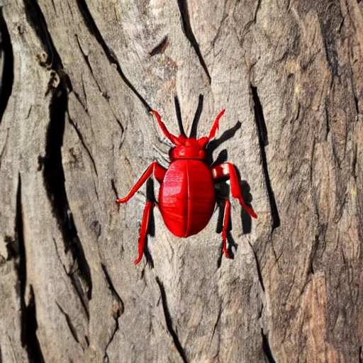 Image similar to bug carved in red oak tree