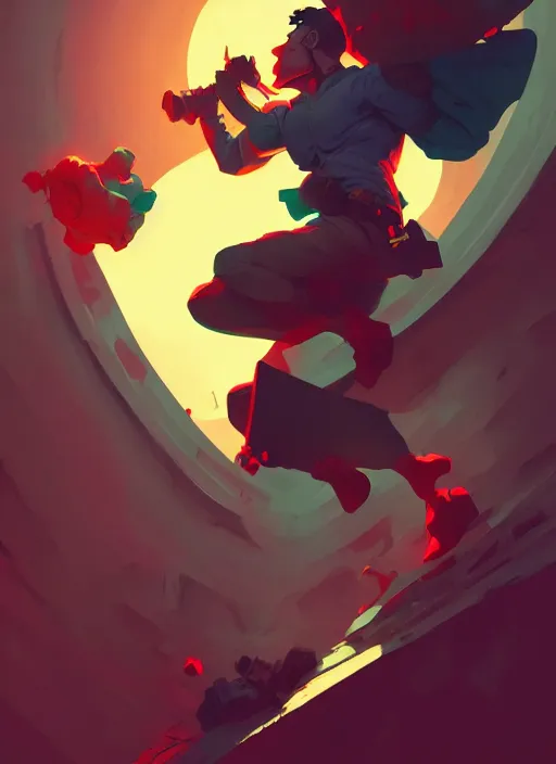 Prompt: uberchad ripping apart pillows, heroic, glorious, in the style of artgerm, gerald brom, atey ghailan and mike mignola, vibrant colors and hard shadows and strong rim light, plain background, comic cover art, trending on artstation