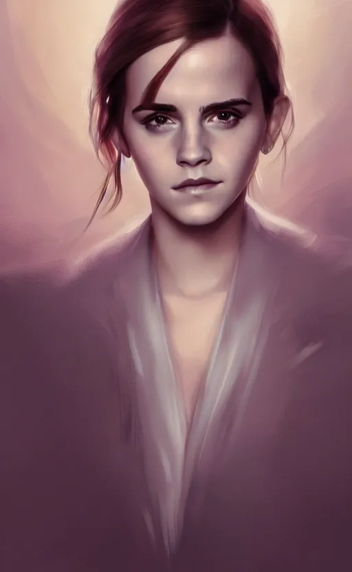 Image similar to Emma Watson Neuralink, masterpiece digital painting by Greg Rutkowski, Alex Grey, artstation, 4k wallpaper