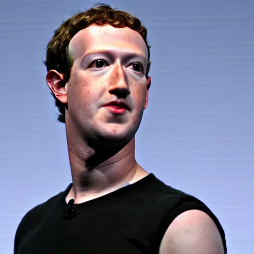 Image similar to Mark Zuckerberg robot, photo, detailed, 4k